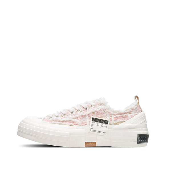 G.O.P Lows Pink Mixed Tweed | Textured Pink Sneakers – xVESSEL