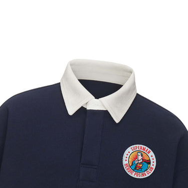 xVESSEL x Superman Long Sleeve Polo Shirt