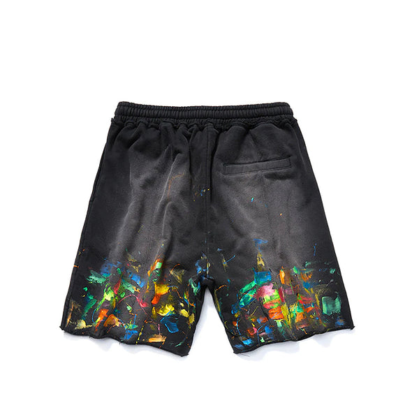 Paint Splatter Shorts - Artistic xVESSEL Summer Wear – xVESSEL