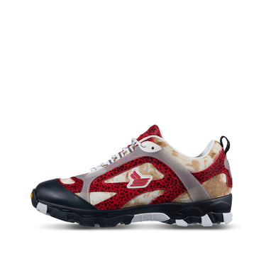 Sickö × xVESSEL Hiking Shoes "Cheetah" Red