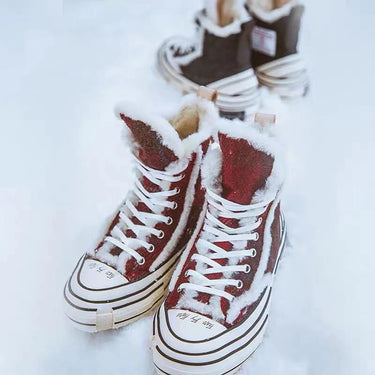 Harris Tweed G.O.P. Winter Highs Cherry Red