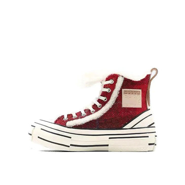 Harris Tweed G.O.P. Winter Highs Cherry Red