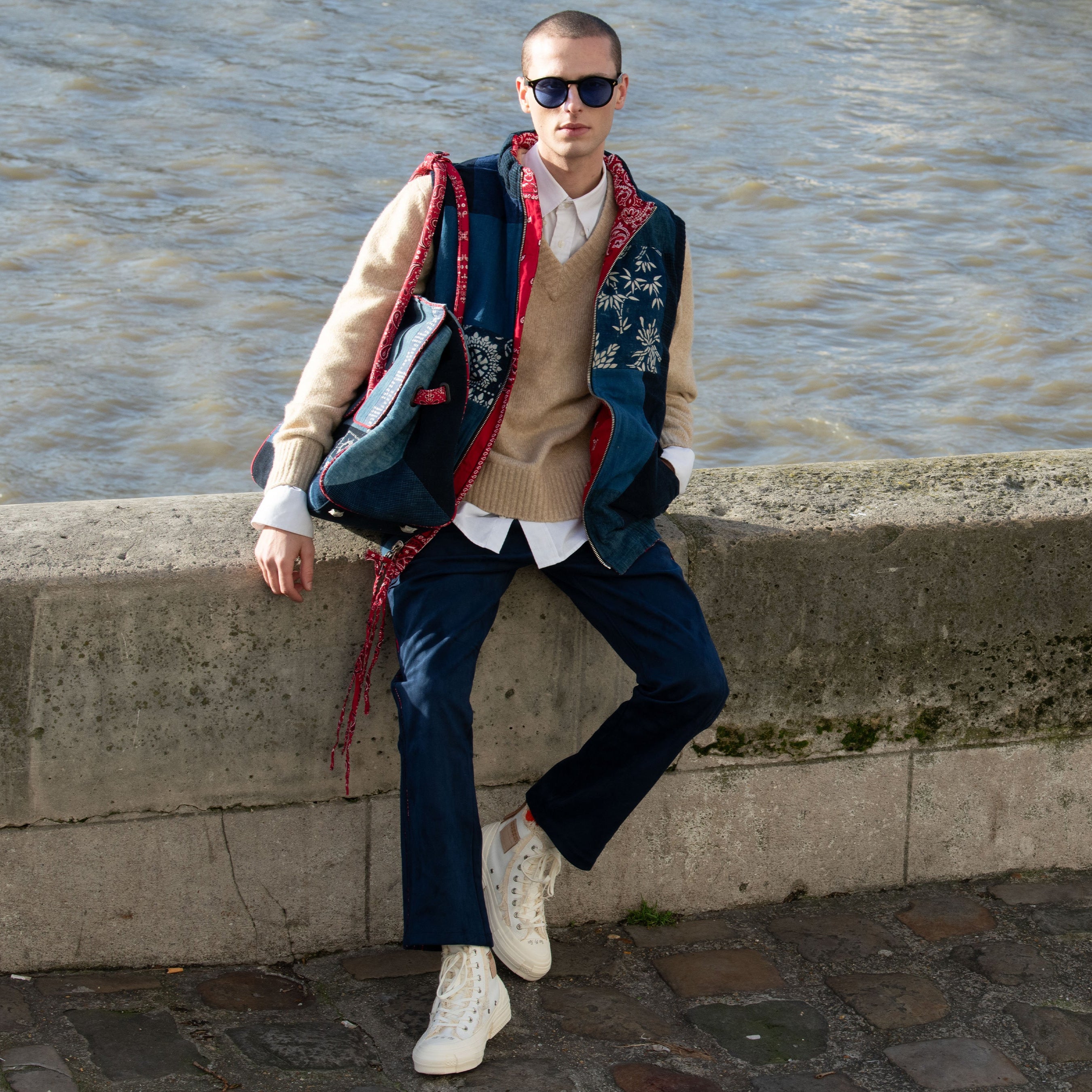 XVESSEL Tiramisu White Tweed 27センチ xVESSEL Tiramisu White Tweed